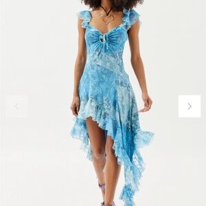 Urban Outfitters Hyacinth Lace Spliced Midi Dress